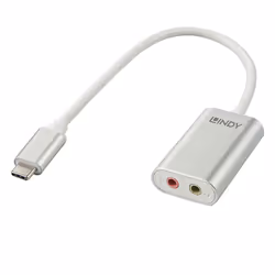Lindy 42711 câble de téléphone portable Blanc USB C 3,5mm