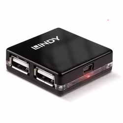Lindy 42742, USB 2.0, 480 Mbit/s, Noir, 40 mm, 40 mm, 12 mm