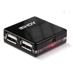 Lindy 42742 hub & concentrateur 480 Mbit/s Noir