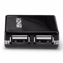 Lindy 42742 hub & concentrateur 480 Mbit/s Noir