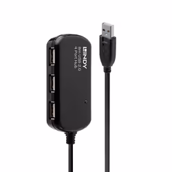Lindy 42781, 480 Mbit/s, 8 m, Win ME, 2000, XP, Vista Mac OS Linux, 331 g, USB 2.0/1.1, 1x USB-A M, 4x USB-A FM