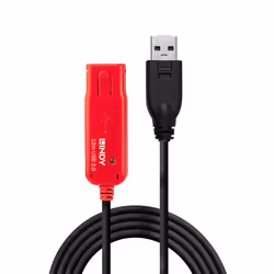Lindy 42782 câble USB 12 m USB 2.0 USB A Noir