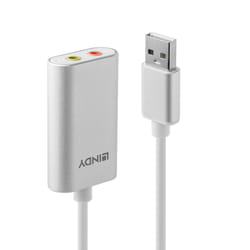 Lindy 42926 convertisseur audio Argent, Blanc