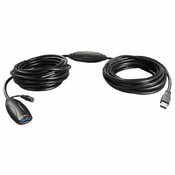 Lindy 43099, 15 m, USB A, USB A, USB 3.2 Gen 1 (3.1 Gen 1), 5000 Mbit/s, Noir