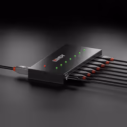 Lindy 43128 hub & concentrateur 5000 Mbit/s Noir - Vue supplémentaire 5