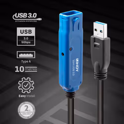 Lindy Rallonge active Pro USB 3.0, 8m - Vue supplémentaire 2