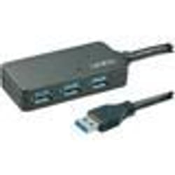 Lindy 43159 hub & concentrateur USB 3.2 Gen 1 (3.1 Gen 1) Type-A 5000 Mbit/s Noir