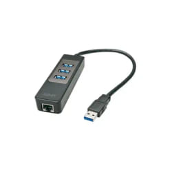 Lindy 43176 hub & concentrateur USB 3.2 Gen 1 (3.1 Gen 1) Type-A 5000 Mbit/s Noir