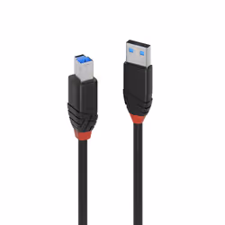 Lindy 43227, 10 m, USB A, USB B, USB 3.2 Gen 1 (3.1 Gen 1), 5000 Mbit/s, Noir