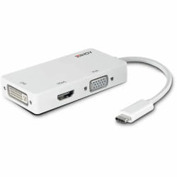 Lindy 43273 adaptateur graphique USB 3840 x 2160 pixels Blanc