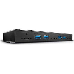 Lindy 43275 hub & concentrateur USB 3.2 Gen 2 (3.1 Gen 2) Type-A 10000 Mbit/s Noir