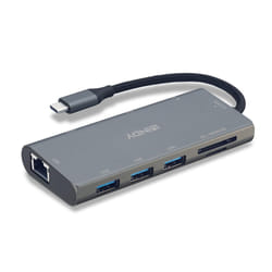 Lindy 43278 station d'accueil USB 3.2 Gen 1 (3.1 Gen 1) Type-C Gris