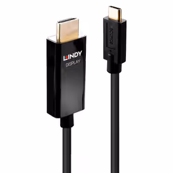 Lindy 43291, 1 m, USB Type-C, HDMI Type A (Standard), Mâle, Mâle, Droit