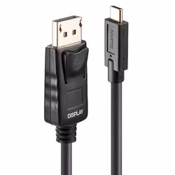Lindy 43307, 10 m, USB Type-C, DisplayPort, Mâle, Mâle, Droit