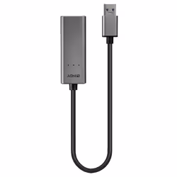 Lindy 43313 changeur de genre de câble USB-A RJ-45 Argent