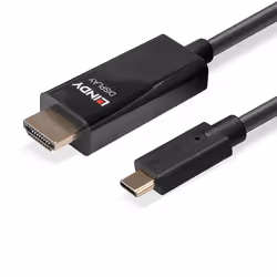 Lindy 43317 câble vidéo et adaptateur 10 m USB Type-C HDMI Type A (Standard) Noir - Vue supplémentaire 5