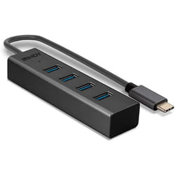 Lindy 43325 hub & concentrateur USB 3.2 Gen 1 (3.1 Gen 1) Type-C 5000 Mbit/s Gris