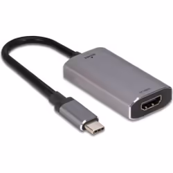 Lindy 43327, 0,11 m, USB Type-C, HDMI, Mâle, Femelle, Droit