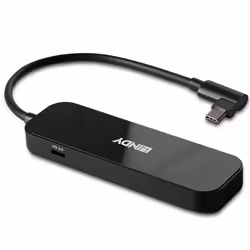 Lindy 43334 hub & concentrateur USB 3.2 Gen 2 (3.1 Gen 2) Type-C 10000 Mbit/s Noir