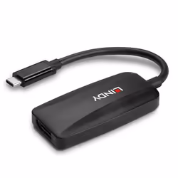 Lindy 43337 câble vidéo et adaptateur 0,13 m USB Type-C DisplayPort Noir - Vue supplémentaire 4