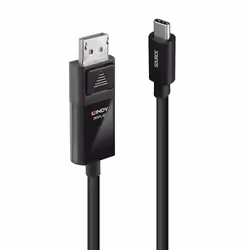 Lindy 43341, 1 m, USB Type-C, DisplayPort, Mâle, Mâle, Droit