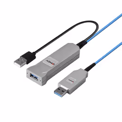 Lindy 43345 câble USB 30 m USB 3.2 Gen 1 (3.1 Gen 1) USB A 2 x USB A Bleu, Argent - Vue supplémentaire 5