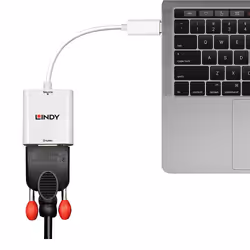 Lindy 43355 câble vidéo et adaptateur USB Type-C VGA (D-Sub) Blanc - Vue supplémentaire 5
