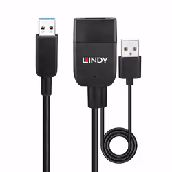 Lindy 43357 hub & concentrateur USB 3.2 Gen 2 (3.1 Gen 2) Type-A 100 Mbit/s Noir