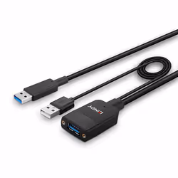 Lindy 43357 hub & concentrateur USB 3.2 Gen 2 (3.1 Gen 2) Type-A 100 Mbit/s Noir - Vue supplémentaire 4