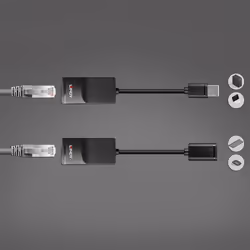 Lindy 43365 prolongateur réseau Émetteur et récepteur réseau Noir - Vue supplémentaire 5