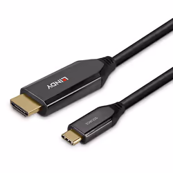 Lindy 43367 câble vidéo et adaptateur 1 m USB Type-C HDMI Type A (Standard) Noir - Vue supplémentaire 5
