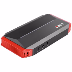 Lindy 43377, Gris, Rouge, HDMI/USB 3.2 Gen 1 (3.1 Gen 1), 3840 x 2160 pixels, 18 Gbit/s, EJ511, Acrylonitrile-Butadiène-Styrè ...