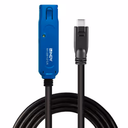 Lindy 43381, 8 m, USB C, USB A, USB 3.2 Gen 1 (3.1 Gen 1), 5000 Mbit/s, Noir, Bleu