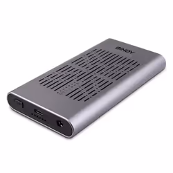 Lindy 43382, Enceinte ssd, M.2, M.2, PCI Express 3.0, Connectivité USB, Argent