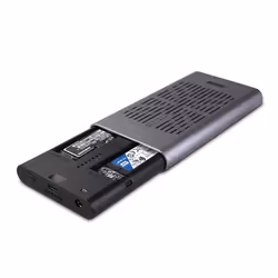 Lindy 43382 Boîtier de disques de stockage Enceinte ssd Argent M.2
