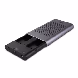 Lindy 43382 Boîtier de disques de stockage Enceinte ssd Argent M.2