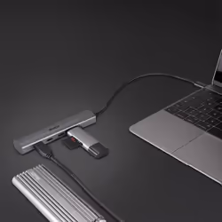 Lindy 43384 hub & concentrateur USB Type-C 10000 Mbit/s Gris - Vue supplémentaire 5