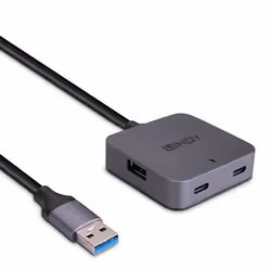 Lindy 43389, USB 3.2 Gen 1 (3.1 Gen 1) Type-A, USB 3.2 Gen 1 (3.1 Gen 1) Type-A, USB 3.2 Gen 1 (3.1 Gen 1) Type-C, 5000 Mbit/ ...