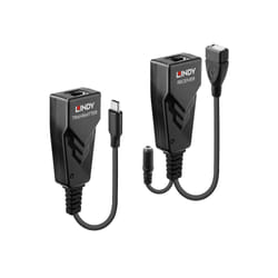 Lindy 43390 prolongateur réseau Émetteur et récepteur réseau Noir