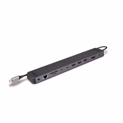 Lindy 43392, Station d'accueil, USB 3.2 Gen 1 (3.1 Gen 1) Type-C, 100 W, 1.4a, 3,5 mm, 1.4/2.2