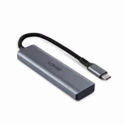 Lindy 43414 hub & concentrateur USB 3.2 Gen 2 (3.1 Gen 2) Type-C 10000 Mbit/s Gris - Vue supplémentaire 5