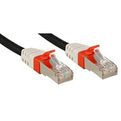 Lindy Cat.6 (A) SSTP / S/FTP PIMF Premium 0.3m câble de réseau Noir 0,3 m
