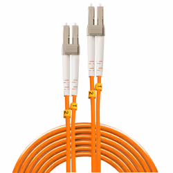 Lindy 46485 câble de fibre optique 15 m 2x LC OM2 Orange