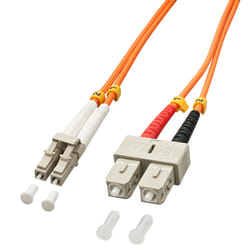 Lindy 3.0m OM2 LC - SC Duplex câble de fibre optique 3 m Orange