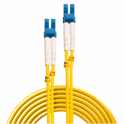 Lindy 47451 câble de fibre optique 2 m LC OS2 Jaune