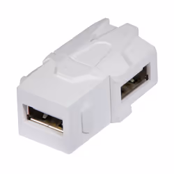Lindy 60491, USB 2.0 A, USB 2.0 A, Blanc