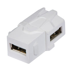 Lindy 60491 changeur de genre de câble USB 2.0 A Blanc