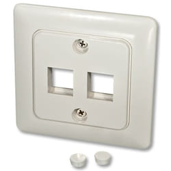 Lindy 60544 Plaque de commutation et obturateur Blanc