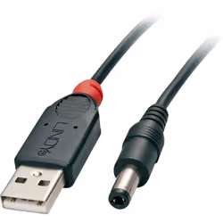 Lindy 70268, 1,5 m, USB A, CC, USB 2.0, Mâle/Mâle, Noir