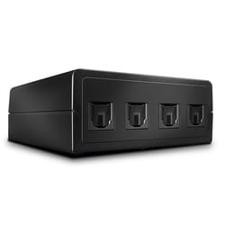 Lindy 70437 commutateur audio Noir